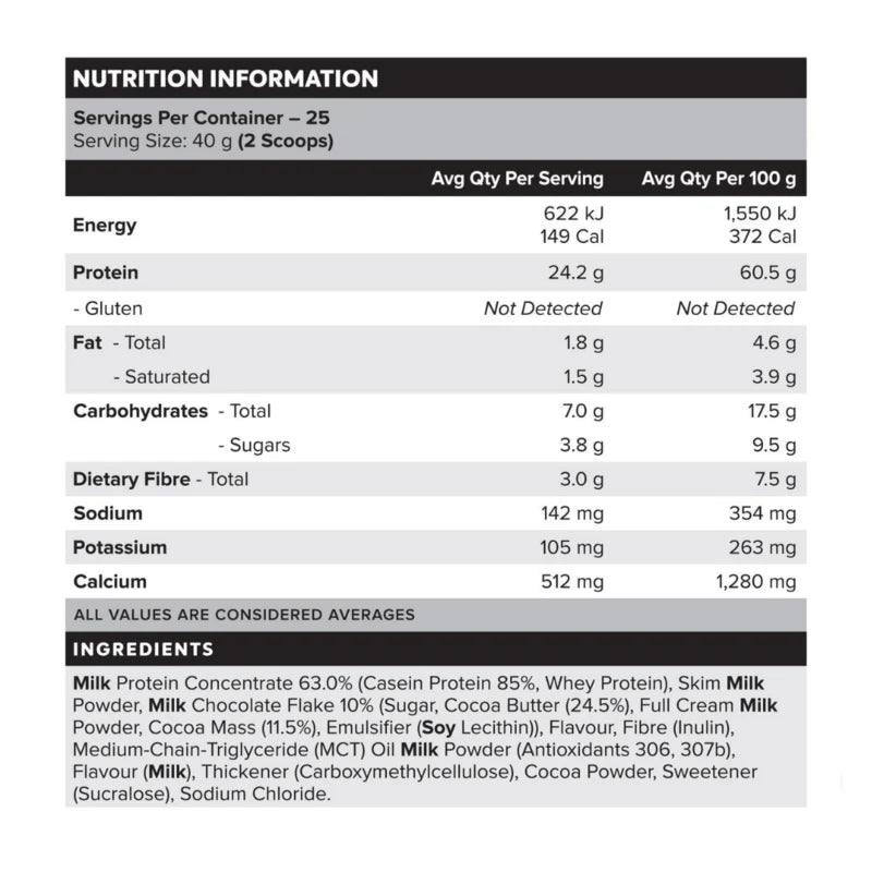 Muscle Nation Casein Custard