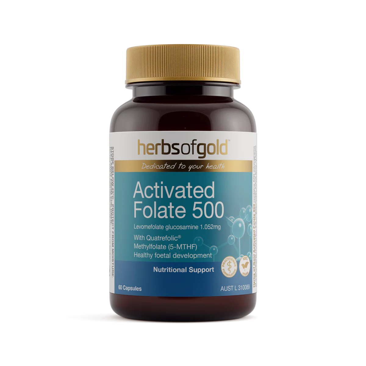 Herbs of Gold – Activated Folate 500