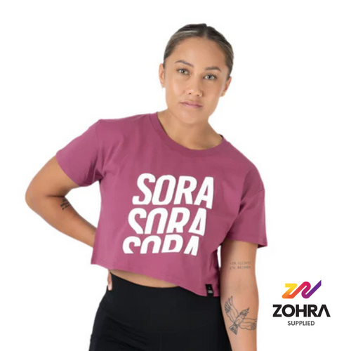 Sora X3 Cropped Tee- Orchid