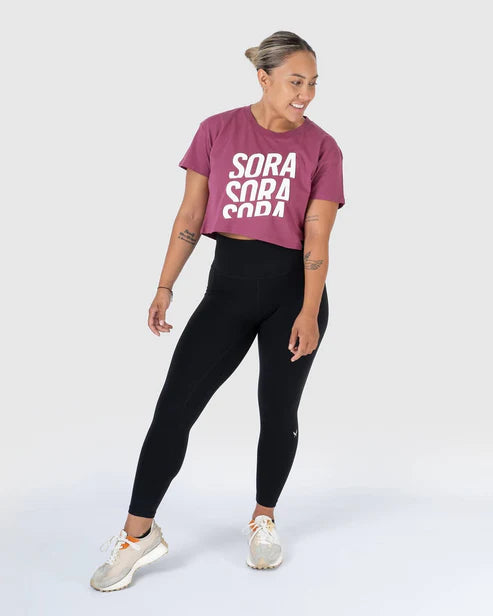 Sora X3 Cropped Tee- Orchid