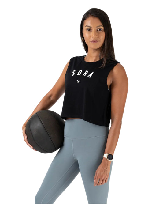 WPN Sora Cropped Tank - Black