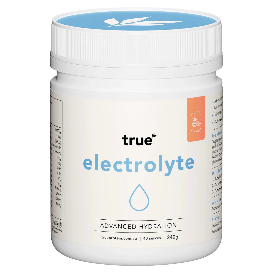 True – Electrolyte